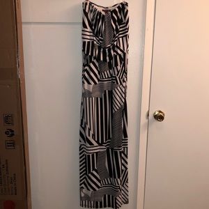Long striped maxi dress